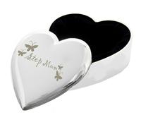 Diletto Gifts Step Mum Heart Shaped Trinket Box