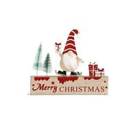 Diletto Gifts Wooden Merry Christmas Gonk Decorations - Brown