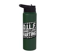 DILF Damn I Love Farting Stainless Steel Insulated Water Bottle