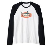 DILF: Darn I Love Fishing, Funny Fish, Master Baiter, Summer Raglan Baseball Tee