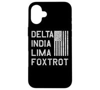 DILF DELTA INDIA LIMA FOXTROT US FLAG AMERICAN PATRIOT Case for iPhone 16 Plus