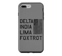 DILF DELTA INDIA LIMA FOXTROT US FLAG AMERICAN PATRIOT Case for iPhone 7 Plus/8 Plus