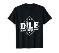 DILF - Dude, I love fish Design for a Fishmonger T-Shirt