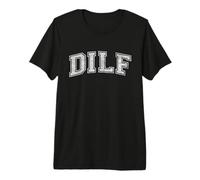 DILF Varsity Style DAD Older More Mature Men Premium T-Shirt