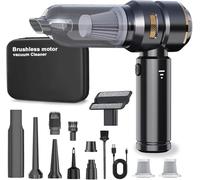 DiliDala Car Vacuum Cleaner, Handheld Vacuum Cleaner 22000PA High Power, Computer Vacuum Cordless, Compressed Air Duster & Air Blower, Portable Mini Vacuum for PC Keyboard Carpet