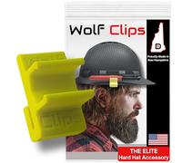 Diligence, Wolf Clips, Hard Hat Accessory Clips, Marker Holder, Compatible with Pyramex Ridgeline Full Brim Vented or Non-Vented Hard Hats, Hi-Vis Fluorescent