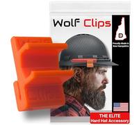 Diligence, Wolf Clips, Hard Hat Accessory Clips, Marker Holder, Compatible with Pyramex Ridgeline Full Brim Vented or Non-Vented Hard Hats, Orange