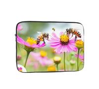 Diligent Bee Laptop Sleeve Case 10 Inch Suitable for Notebook Computer Tablet Traveling Carrying Simple Case