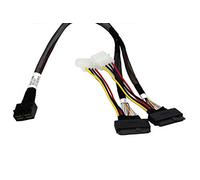 DiLinKer LSI94xx Series Dedicated 2 Port HD Mini-SAS(SFF-8643 8X) to 2 Port U.2 (SFF-86392) NvMe SSD Cable
