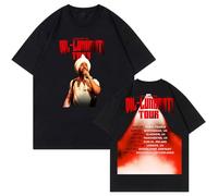 Diljit Dosanjh DIL-LUMINATI Europe 2024 Tour T-Shirt Short Sleeve Cotton Tee Men Women Streetwear Tops (XL,Black)