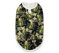 Dill Doe Funny Pickle Cute Printed Dog Shirt Clothes Lightweight Sleeveless Pet Tank Top for Small Medium Large Pets