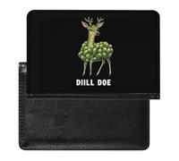 Dill Doe Funny Pickle Deer Funny Passport Cover Holder for Travel Lightweight Waterproof Passport Protector