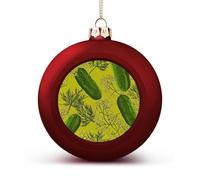 Dill Pickle Christmas Ball Hanging Ornaments Shatterproof Decor for Xmas Tree Holiday