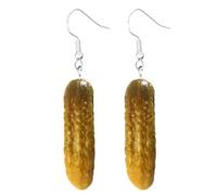 Dill Pickle Funny Drop Dangle Earrings Super Cute Food Earrings for Women, For Halloween, Sports Game Day, Fundraiser Events, Social Events, Gag Gifts and More