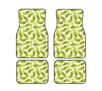 Dill Pickles 4 Pieces Car Floor Mats Car Carpets Full Sets Universal Fit for SUV, Vans, Sedans, Trucks All Weather Protection Auto Foot Carpet