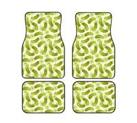Dill Pickles 4 Pieces Car Floor Mats Car Carpets Full Sets Universal Fit for SUV, Vans, Sedans, Trucks All Weather Protection Auto Foot Carpet