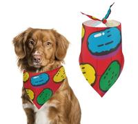 Dill Pickles Print Dog Bandanas for Feeding Grooming, Triangle Pet Bibs for Cats & Dogs Washable Fashion Pets Scarf for Party Travel 27.6 X 11.8 Inch