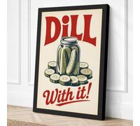 Dill With It! Vintage Canvas Wall Art Print 24x16 Inch