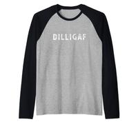 DILLIGAF Do I Look Like I Give A F, Funny Sarcastic Humor Raglan Baseball Tee