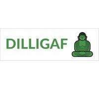 Dilligaf Waterproof Vinyl Bumper Sticker for Cars Trucks Laptop