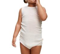 DILLING Baby Bodysuit Without Sleeves - Organic Merino Wool Nature 86