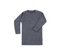DILLING Baby Merino Wool Long Sleeve Top Blue Granite Melange 86