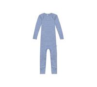 Dilling Baby Natural Merino Wool Onesie, Light blue melange, 80