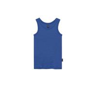 Dilling Children's 100% Organic Merino Wool Vest - 1x1 Smooth Knit, Mulesing-Free & Temperature Regulating - Unisex Tank Top for Boys & Girls, sapphire blue, 134
