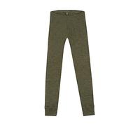 DILLING Children's Merino Wool Leggings Dark green melange 9-10 Years