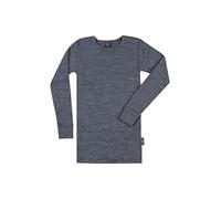 DILLING Children's Merino Wool Long Sleeve Top Blue Granite Melange 11-12 Years