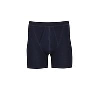 DILLING Men's Cotton Rib Boxer Shorts with Fly Navy L