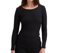 DILLING Ribbed Women's Shirt - Organic Merino Wool Black 12