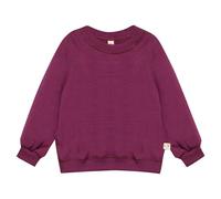 DILLING sweatshirt from organic merino wool for babies - Elderberry 9-12M