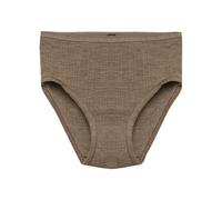 Dilling Women's 100% Natural Merino Wool Midi Briefs, Brown mottled, 10