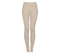 Dilling Women's Leggings Organic Merino Wool 100% Natural Fibre Slim Rib Warming Breathable Thermal Wear, Moonstone, 10