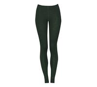 DILLING Women's leggings - organic merino wool Pine green 12