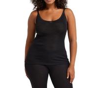 DILLING Women's Merino Wool/Silk Strap Top Black 12
