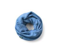 DILLING Women's Merino Wool Tube Scarf, Mediterranean blue, One Size