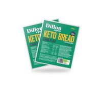 Dillon Organic Chia Flax Keto Bread | Gluten-Free, High Fibre, Vegan, Low Sugar, Diabetic-Friendly, High Omega-3, UPF Free - Unsliced, 250g (Pack of 2)