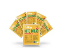 Dillon Organic Original Flax Keto Bread | Gluten-Free, Vegan, Low Sugar, High Fibre, Diabetic-Friendly, UPF Free - Unsliced, 250g (Pack of 6)