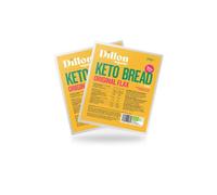Dillon Organic Original Flax Keto Bread | Gluten-Free, Vegan, Low Sugar, High Fibre, Diabetic-Friendly, UPF Free - Unsliced, 250g (Pack of 2)