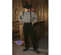 Dillon Stars & Stripes Black Western Pants