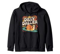 Dilly Dallier Procrastination Time Wasting |- Zip Hoodie