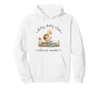 Dilly Dally Club Cute Duck Animal Lover Pullover Hoodie