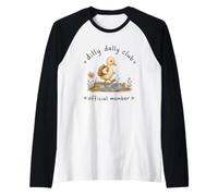 Dilly Dally Club Cute Duck Animal Lover Raglan Baseball Tee