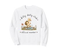 Dilly Dally Club Cute Duck Animal Lover Sweatshirt