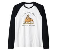 Dilly Dally Club Sloth Capybara Cute Animal Lover Raglan Baseball Tee