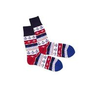 DillySocks Colourful Wool Socks | Warm Wool Socks for Men and Women Made of Wool and Cashmere, Cozy Kasper - Norwegian Red, 41-46