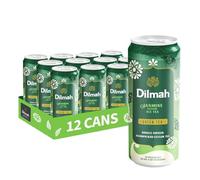 Dilmah Jasmine Iced Tea 330ml Can | Pack of 12 | No preservatives | Freshly Hand Picked Leaves | Natural Antioxidants | Pure Ceylon Black Tea | Ready to Drink Ice Tea