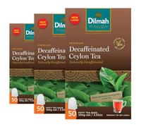Dilmah Tea Premium Decaffeinated Ceylon Tea | Decaf Tea Bags | Caffeine-Free English Breakfast (Decaf - Pack of 3)